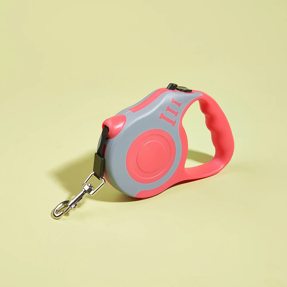 Retractable 3M/5M Dog Leash - Durable Nylon Lead for Small, Medium, and Large Dogs & Cats - Perfect for Yorkshire and Other Breeds
