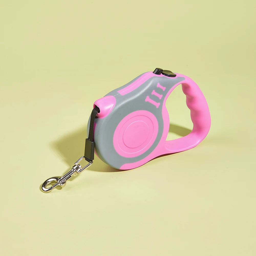 Retractable 3M/5M Dog Leash - Durable Nylon Lead for Small, Medium, and Large Dogs & Cats - Perfect for Yorkshire and Other Breeds