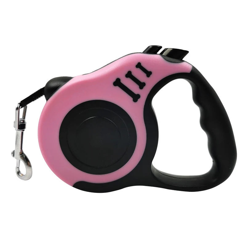 Retractable 3M/5M Dog Leash - Durable Nylon Lead for Small, Medium, and Large Dogs & Cats - Perfect for Yorkshire and Other Breeds
